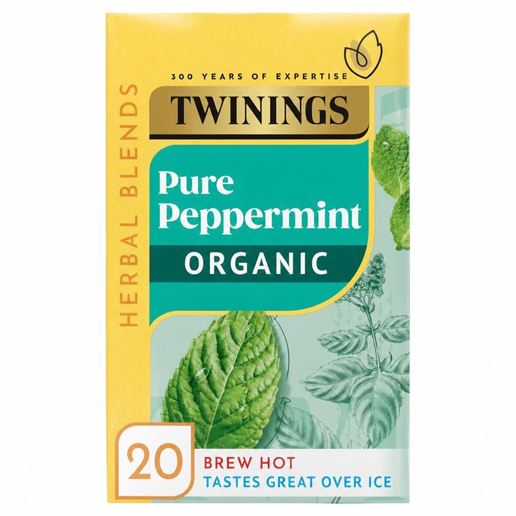 Twinings Organic Pure Peppermint Tea Bags 40g x20