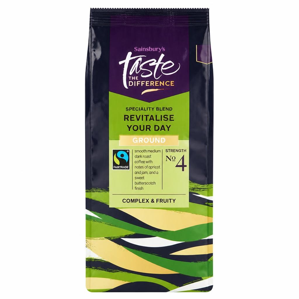 Sainsbury's Revitalise Your Day Ground, Taste the Difference 227g