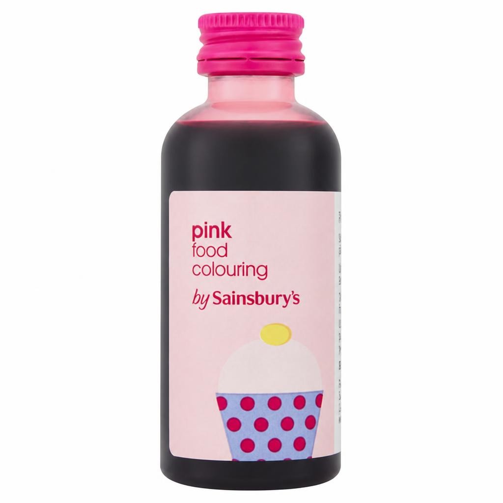 Sainsbury's Pink Food Colouring 60 Ml