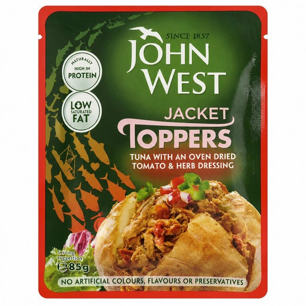John West Jacket Toppers Tuna with an Oven Dried Tomato & Herb Dressing 85g