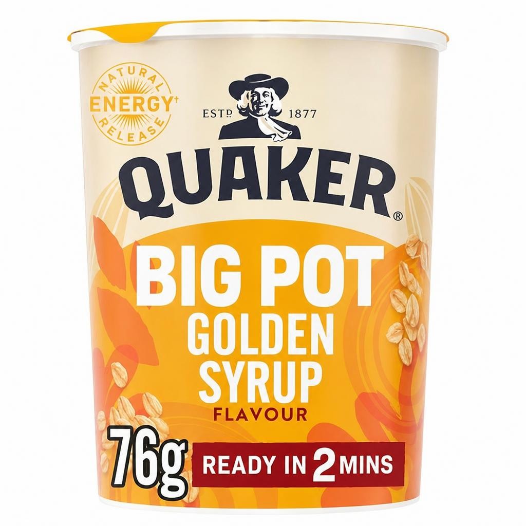 Quaker Golden Syrup Porridge Big Pot 76g