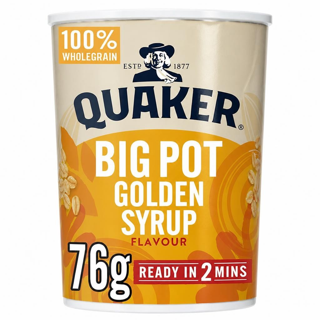 Quaker Golden Syrup Porridge Big Pot 76g