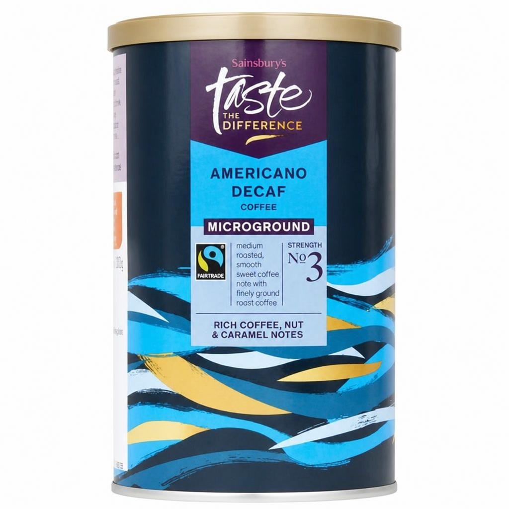 Sainsbury's Ft Decaf Americano Coffee, Taste the Difference 100g