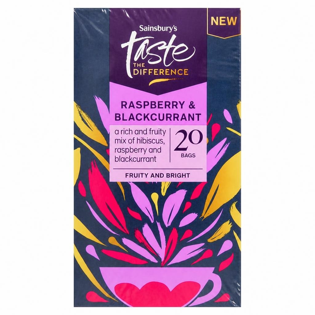 Sainsbury's Raspberry & Blackcurrant, Taste the Difference x20