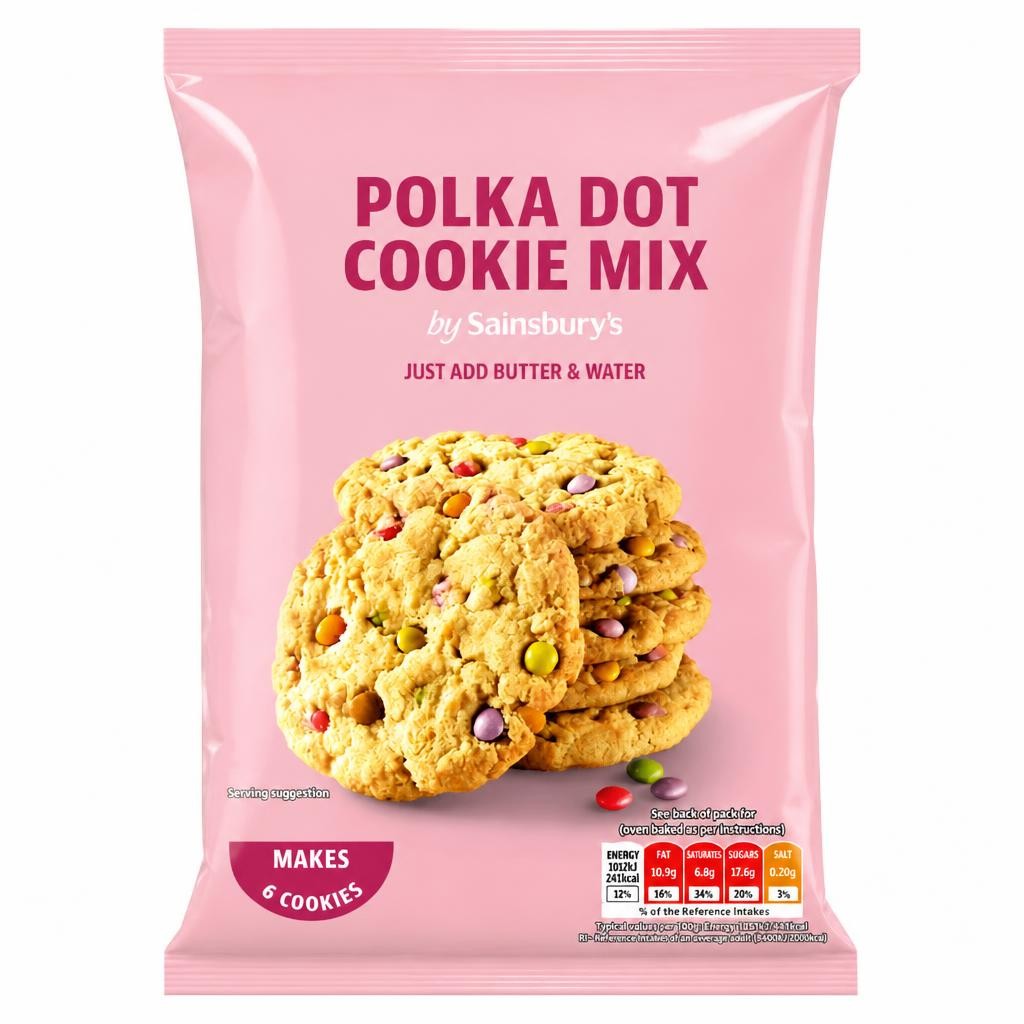 Sainsbury's Polka Dot Cookie Mix 275g