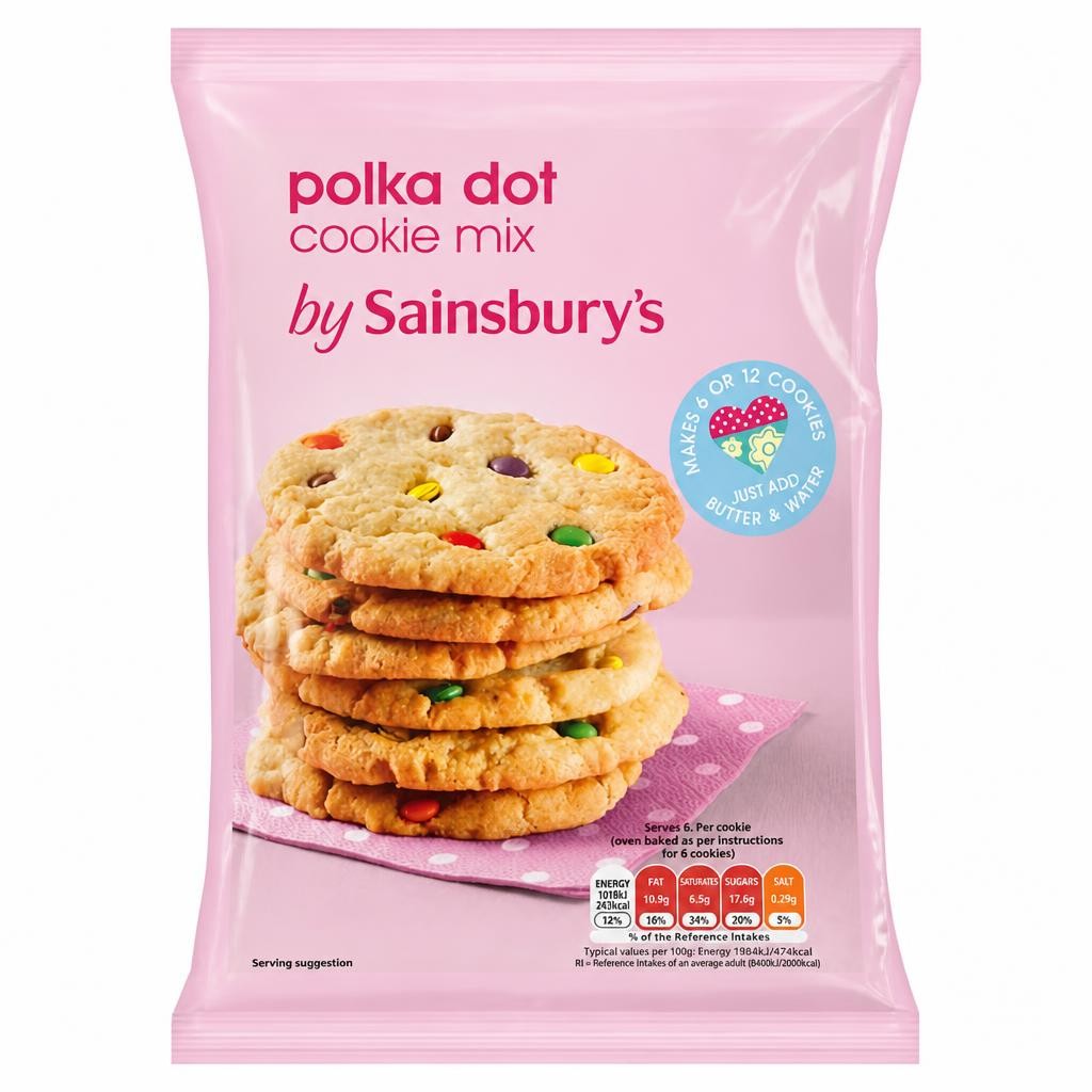 Sainsbury's Polka Dot Cookie Mix 275g