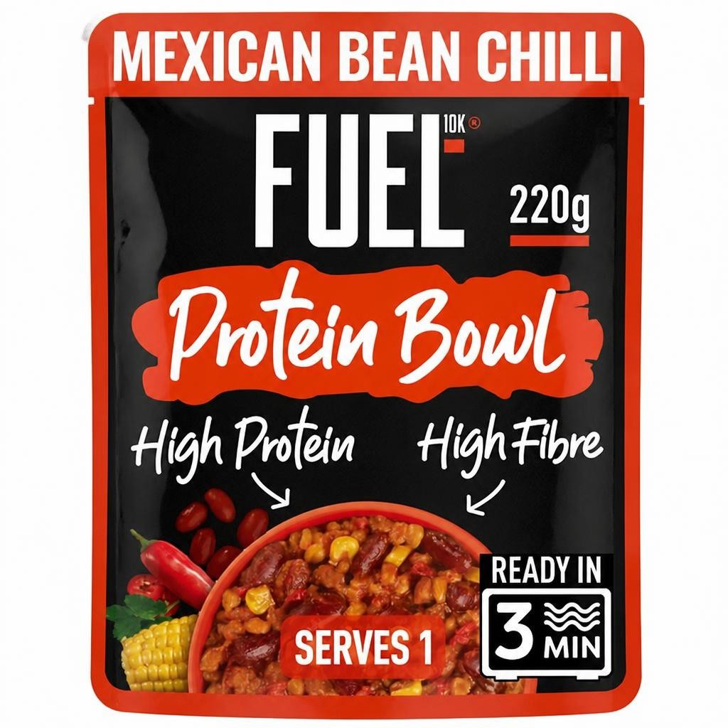 FUEL 10K High Protein Mexican Bean Chilli Microwave Ready Meal 220g