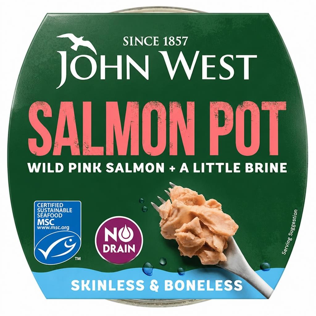 John West Skinless & Boneless Salmon Pot 80g