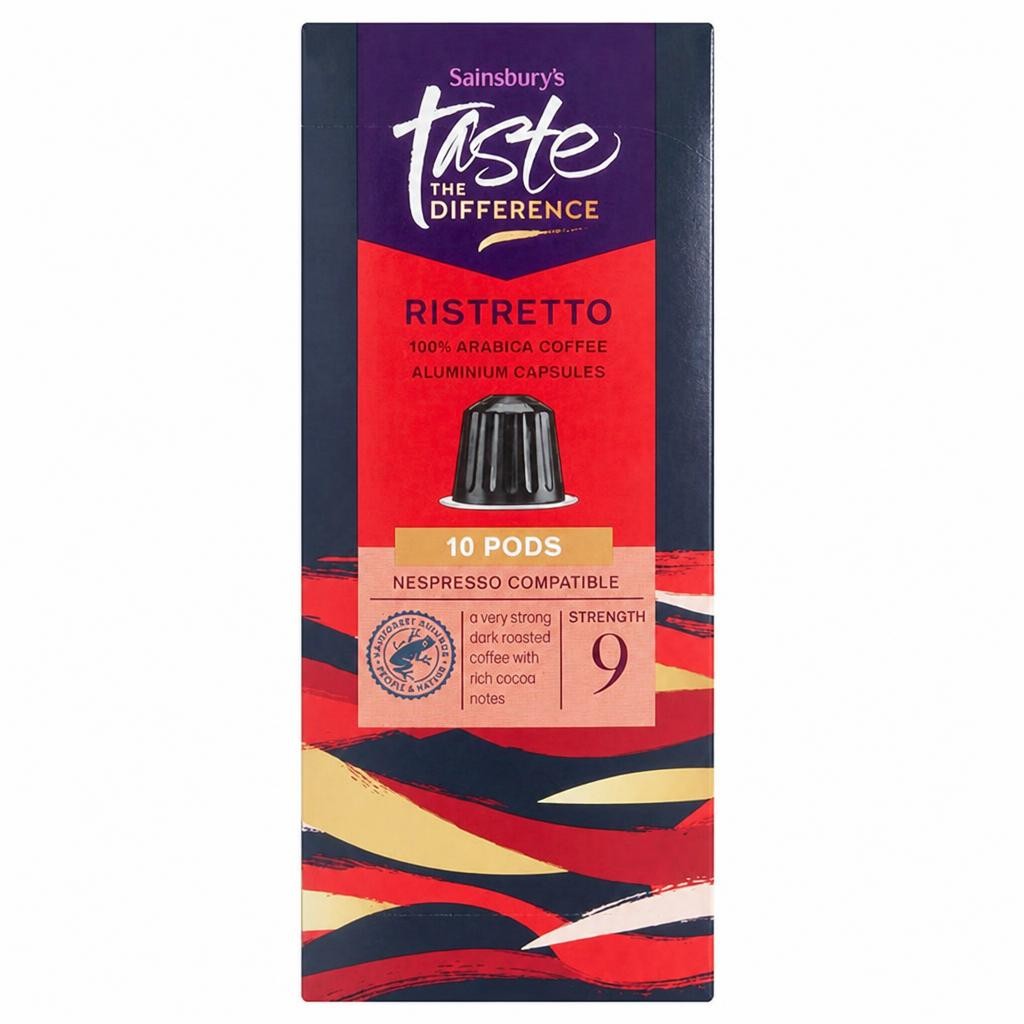 Sainsbury's Ristretto Pods, Taste the Difference x10 52g