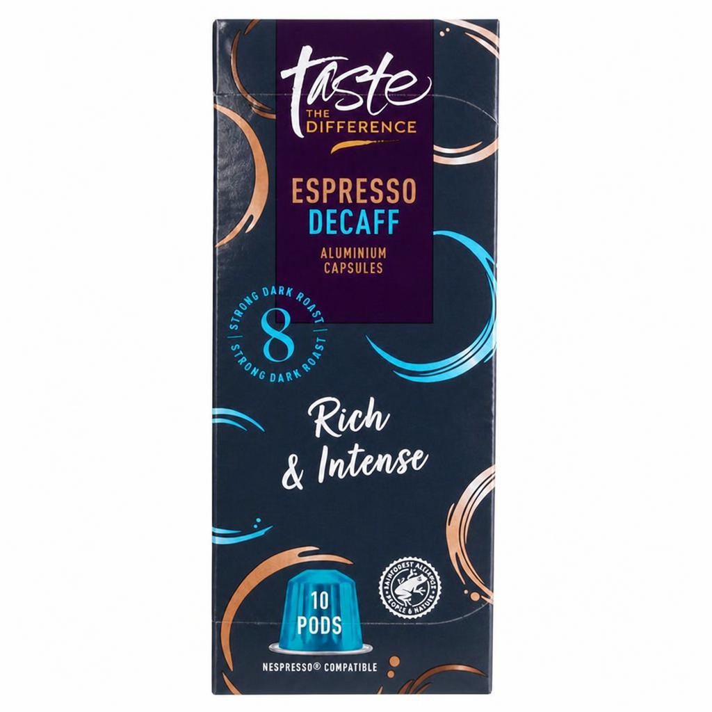 Sainsbury's Espresso Decaff Pods, Taste the Difference x10 52g