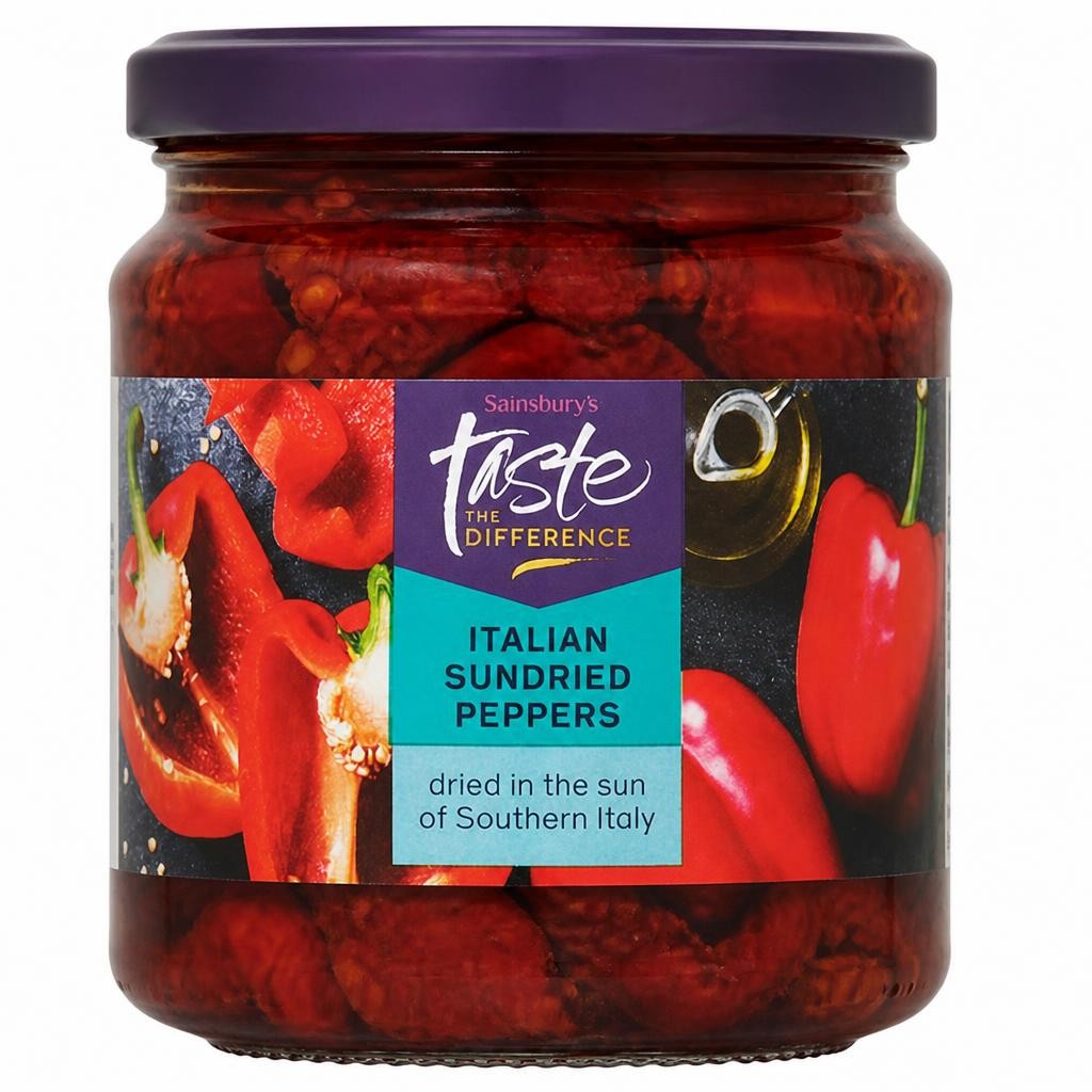 Sainsbury's Italian Sun-Dried Peppers, Taste the Difference 280g