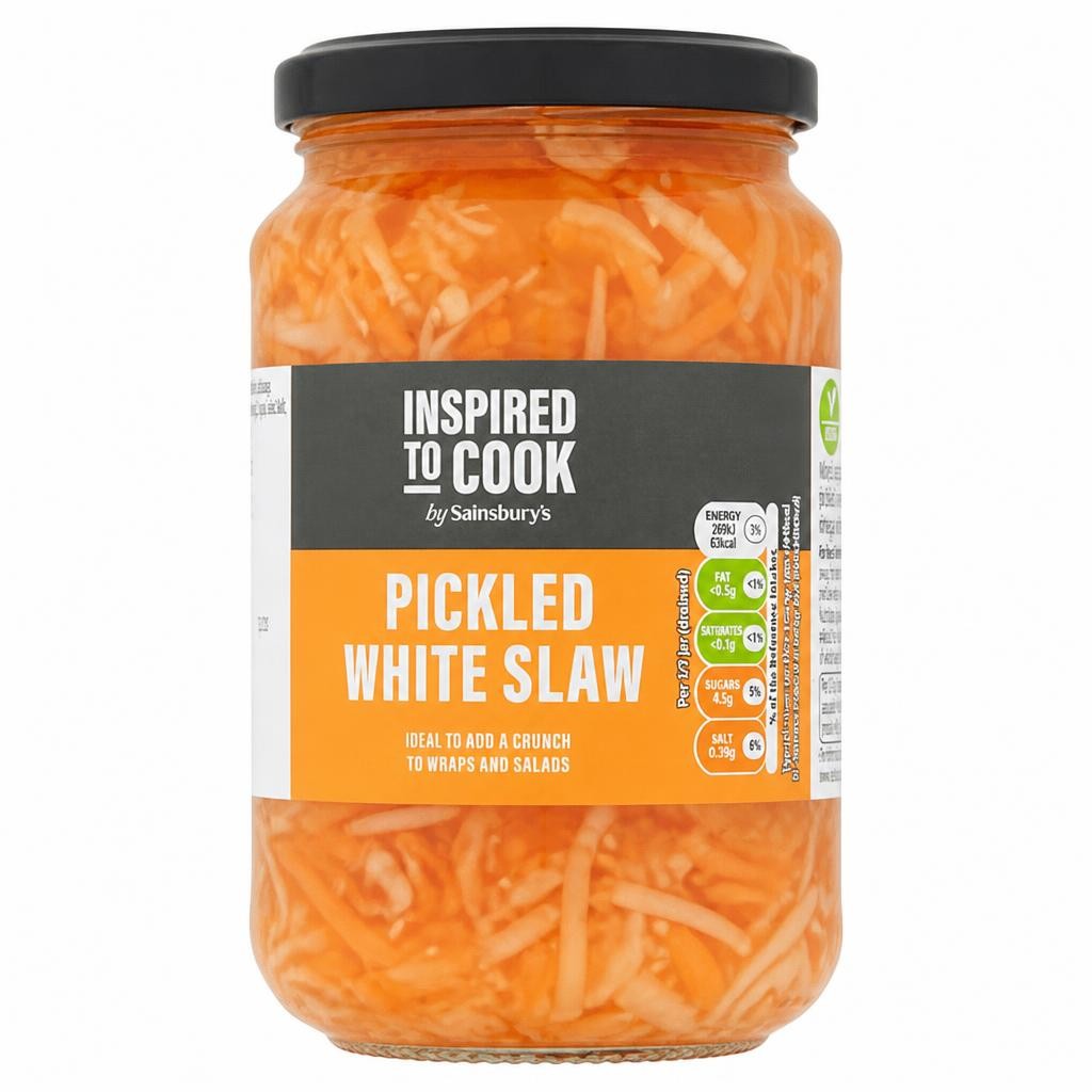 Sainsbury's Pickled White Slaw, Inspired to Cook 340g (170g*)