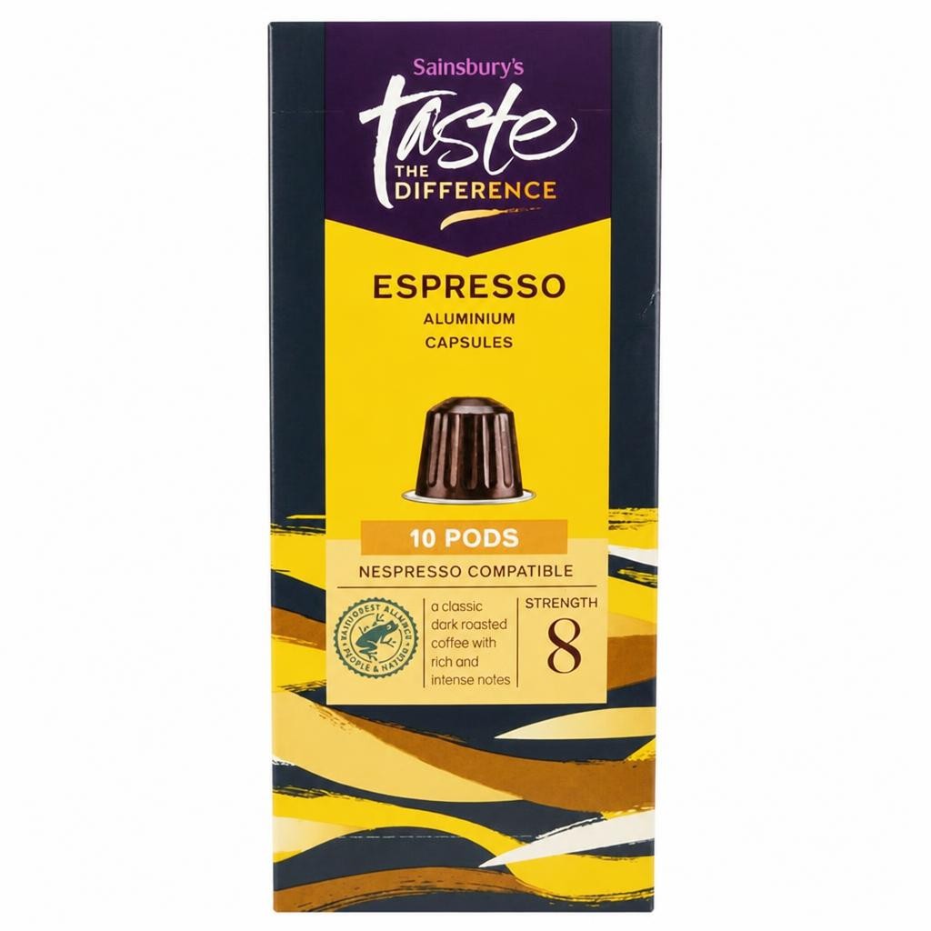 Sainsbury's Espresso Pods, Taste the Difference x10 52g