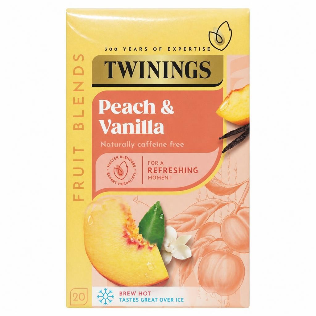 Twinings Peach Cooler Tea Bags x20 30g