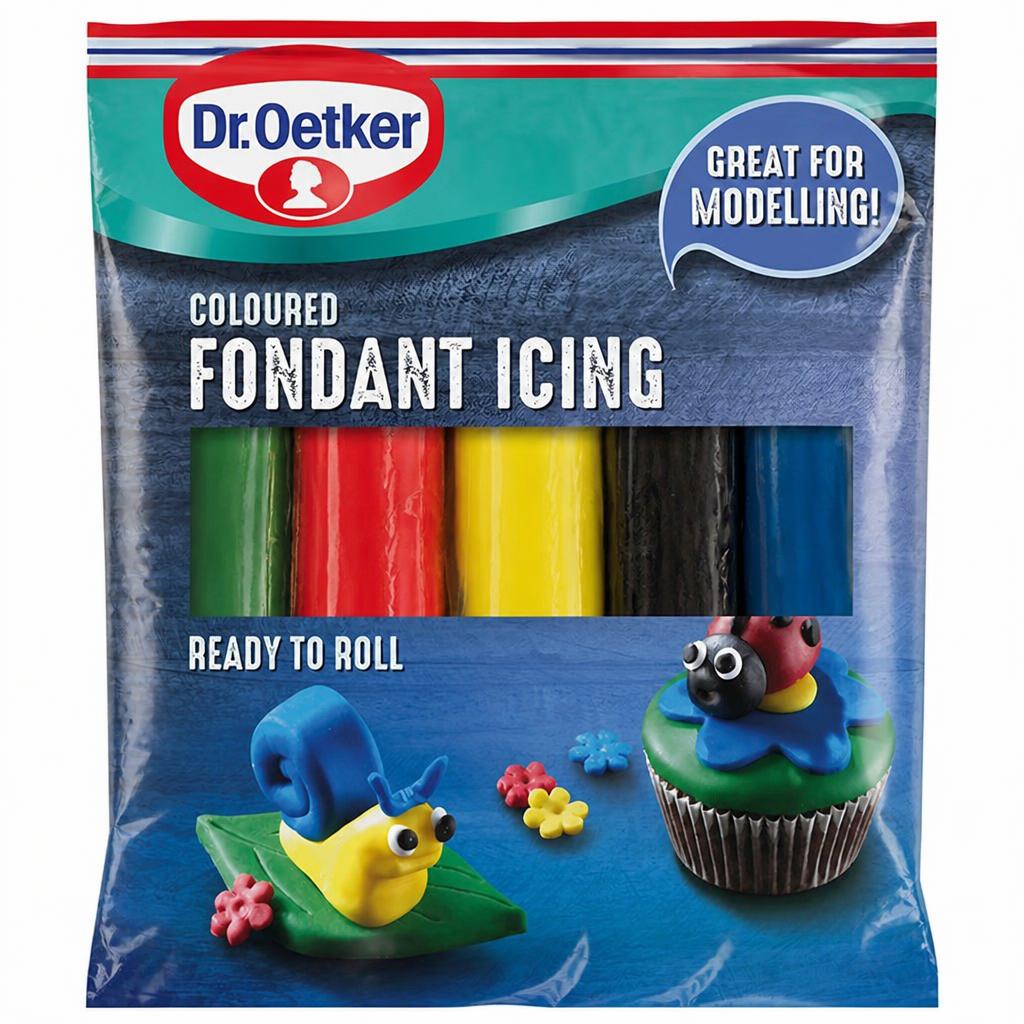 Dr. Oetker Ready to Roll Fondant Icing 5x100g