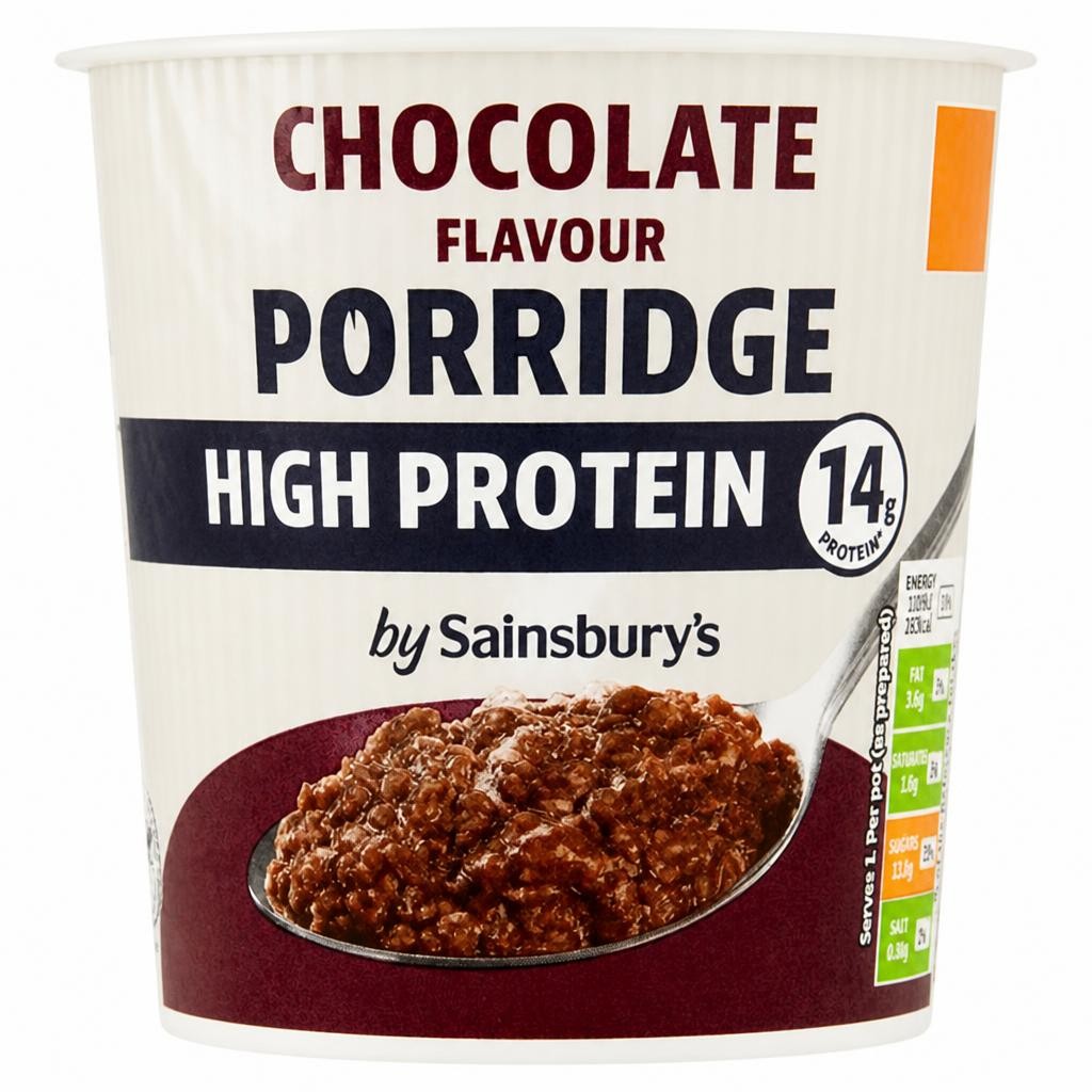 Sainsbury's Chocolate Protein Porridge Pot