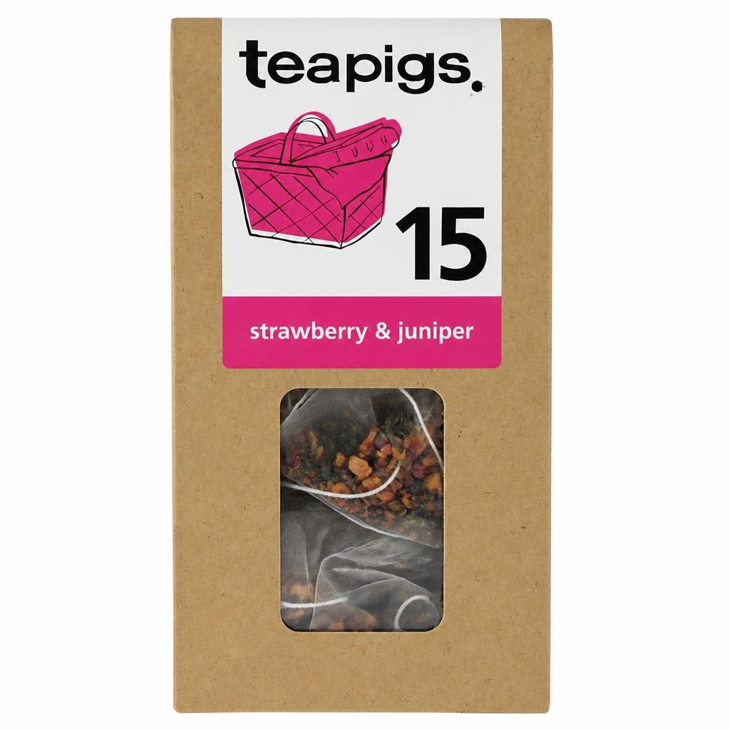 Teapigs Strawberry & Juniper Tea Temples 15 x 2.5g