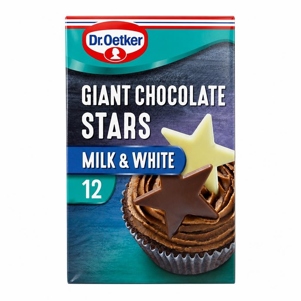 Dr. Oetker 12 x Giant Chocolate Stars 20g