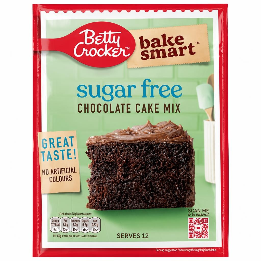 Betty Crocker Bake Smart Sugar Free Chocolate Cake Mix 350g