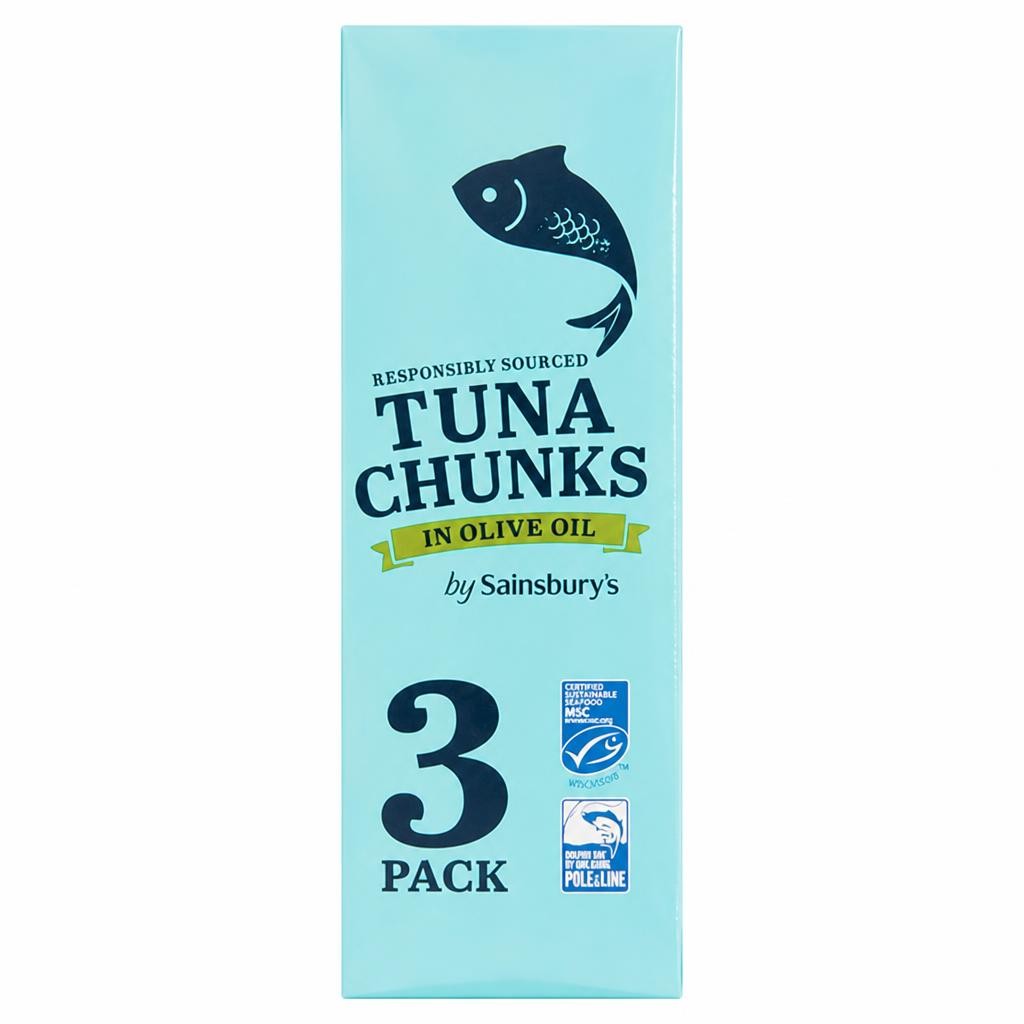 Sainsbury's Tuna Chunks in Olive Oil 3x80g