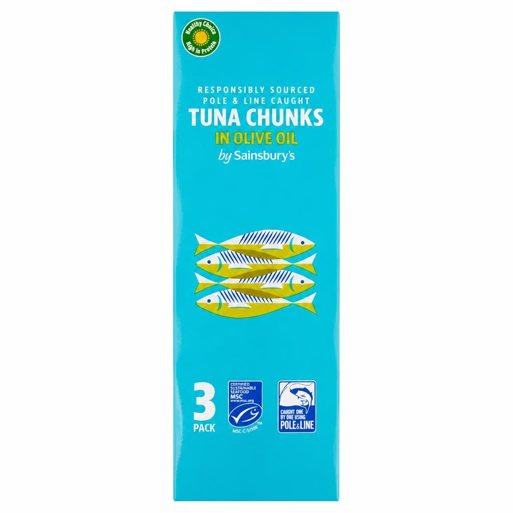 Sainsbury's Tuna Chunks in Olive Oil 3x80g