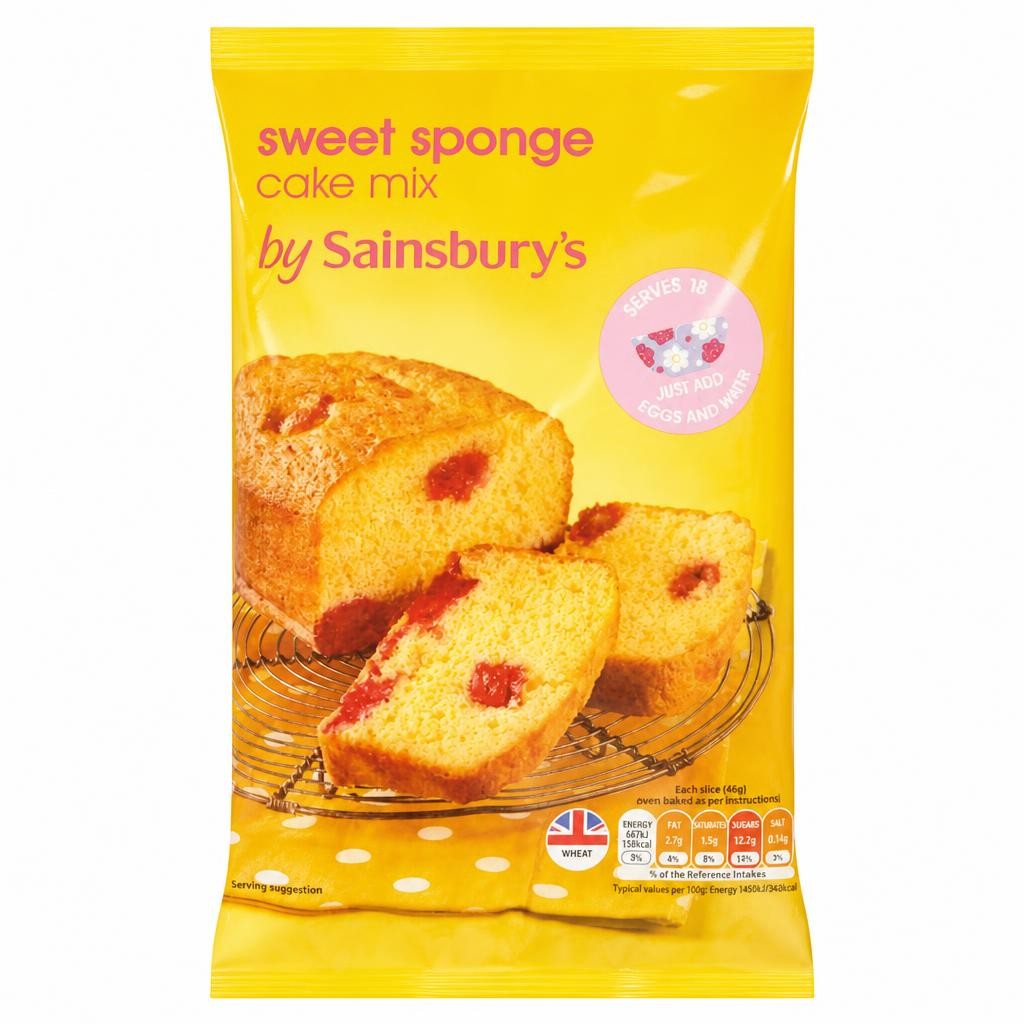 Sainsbury's Sweet Sponge Cake Mix 600g
