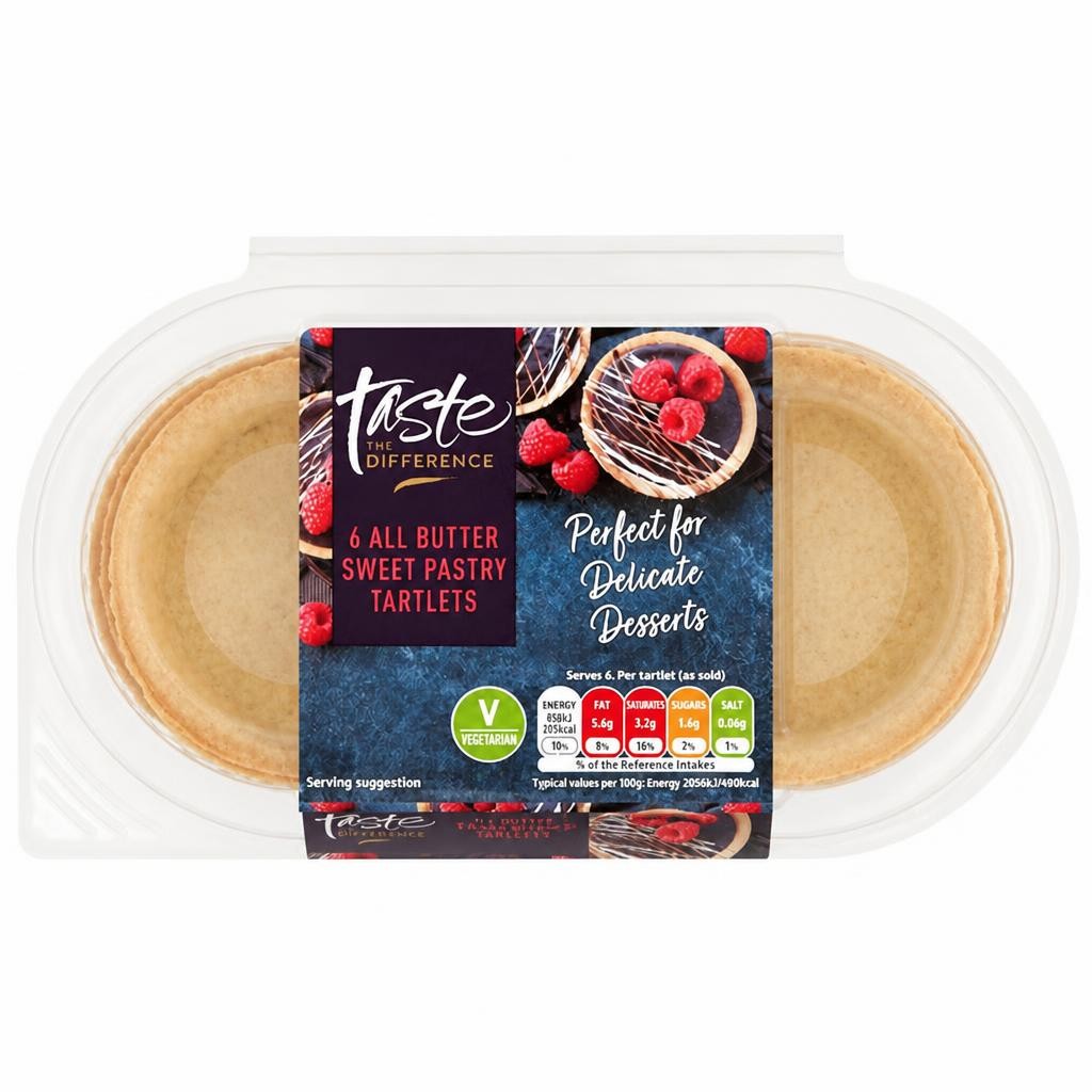 Sainsbury's Sweet Pastry Tartlets, Taste the Difference x6 138g