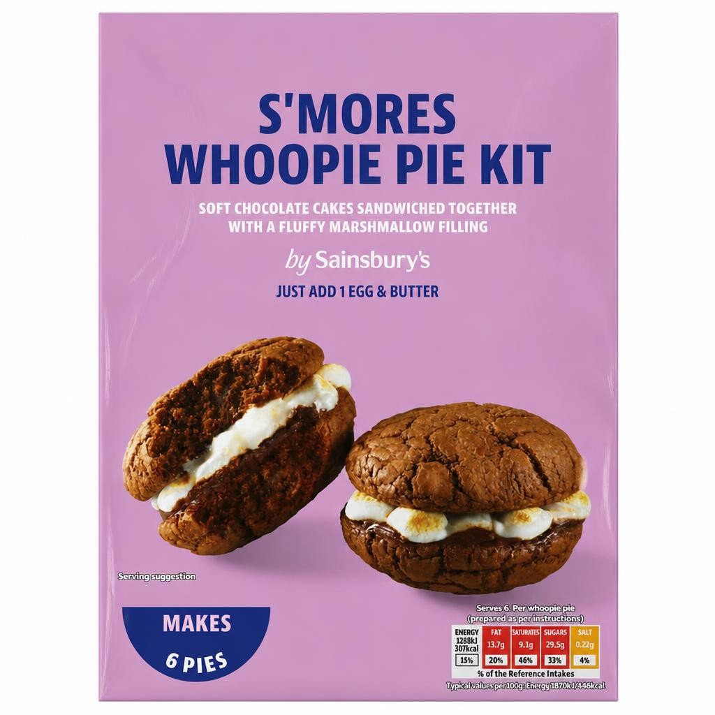 Sainsbury's S'mores Whoopie Pie Kit 340g