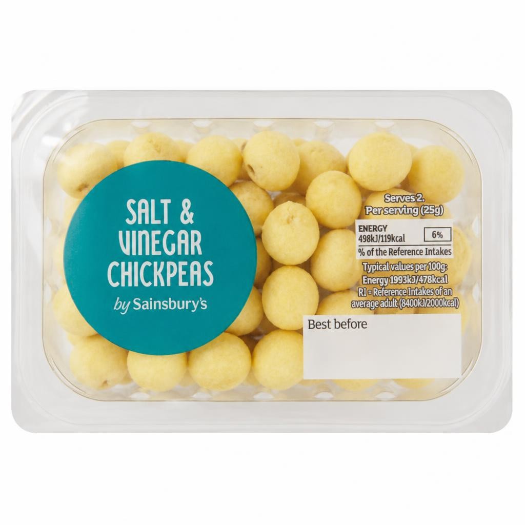 Sainsbury's On the Go Salt & Vinegar Chickpeas 50g