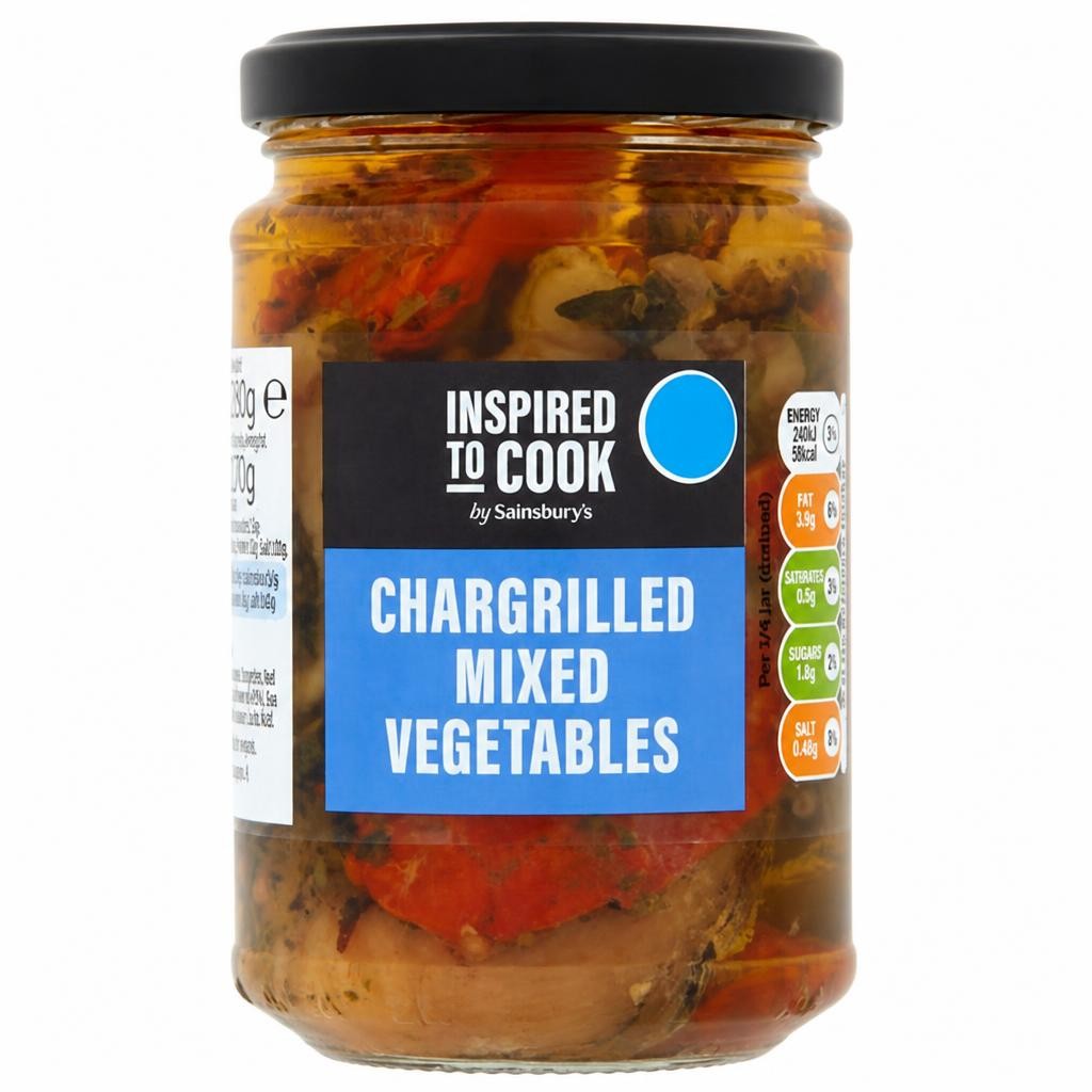 Sainsbury's Chargrilled Mixed Vegetables, Inspired to Cook 280g (170g*)