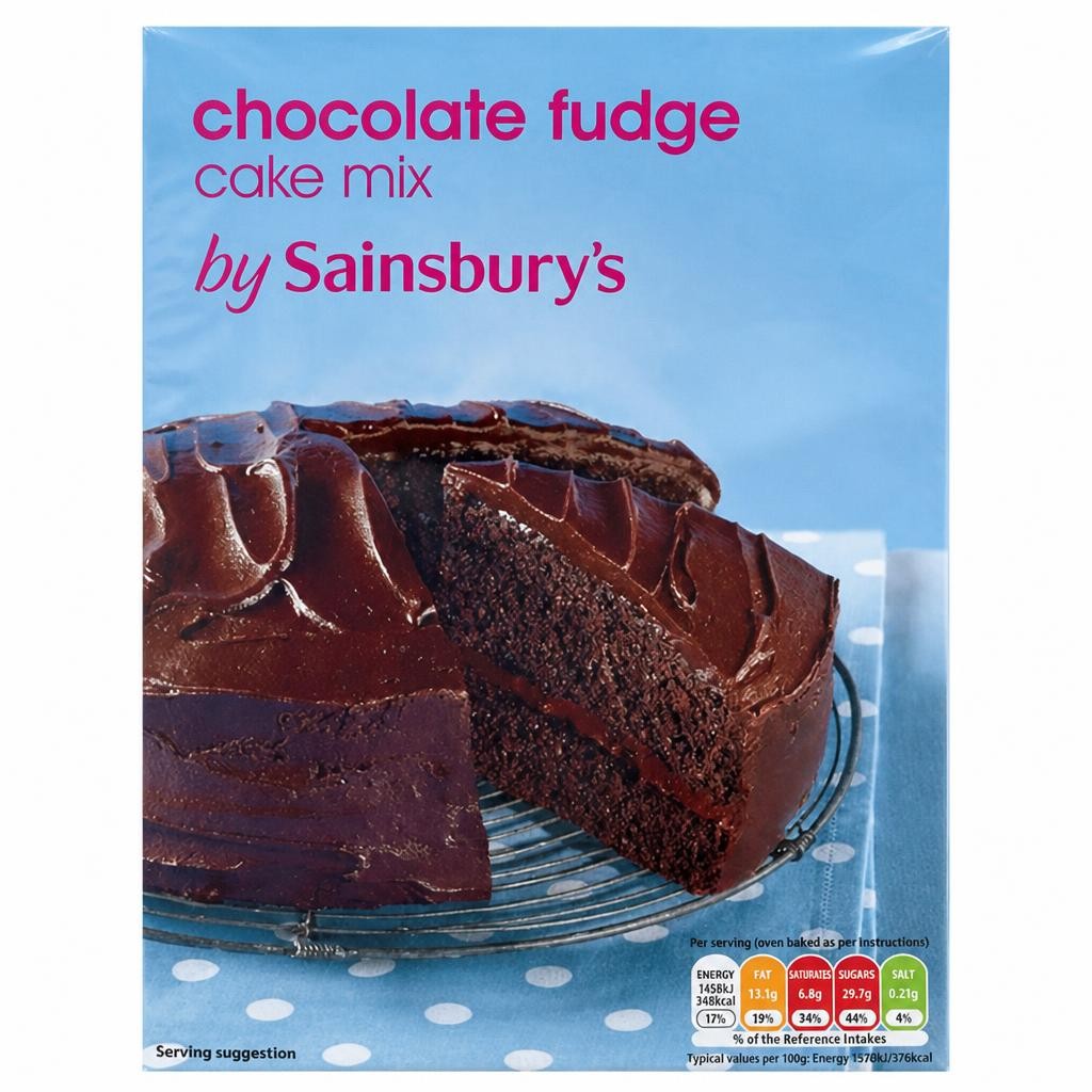 Sainsbury's Chocolate Fudge Cake Mix 502g