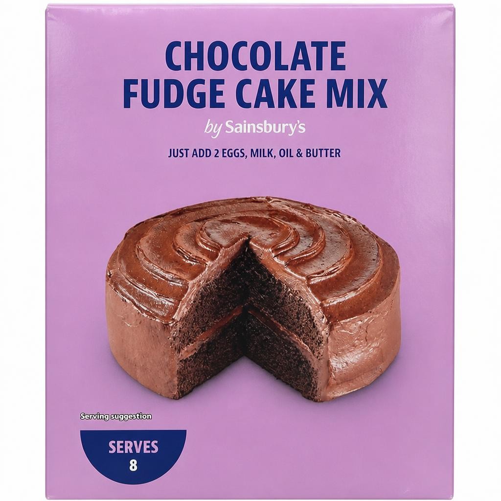 Sainsbury's Chocolate Fudge Cake Mix 502g