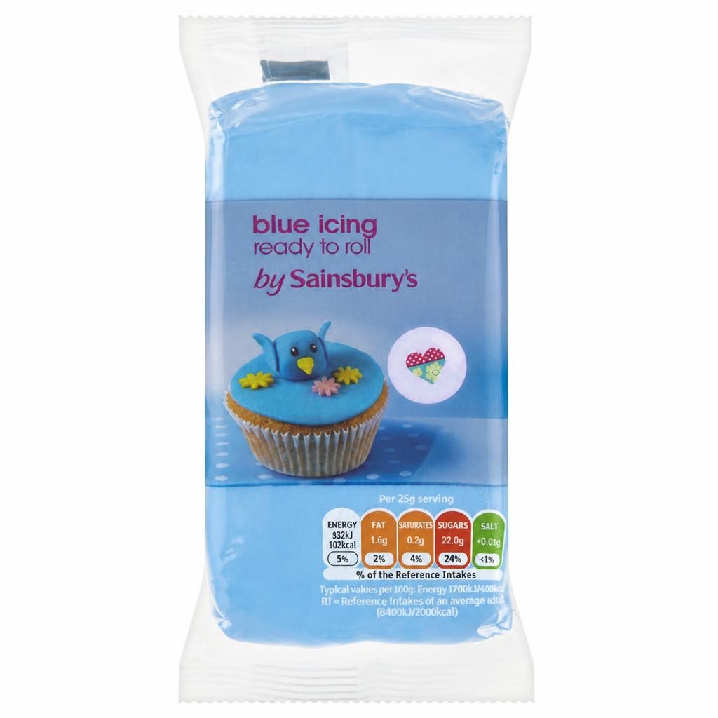 Sainsbury's Ready to Roll Blue Icing 250g