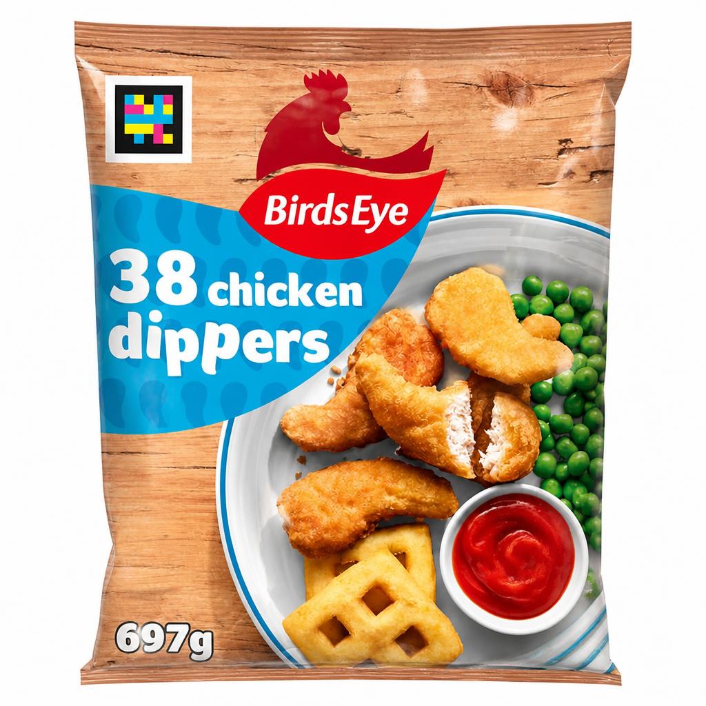 Birds Eye 38 x Crispy Chicken Dippers 697g