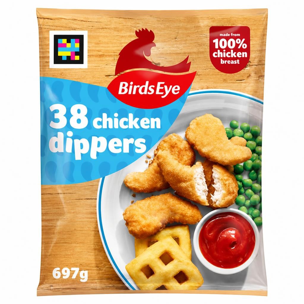 Birds Eye 38 x Crispy Chicken Dippers 697g