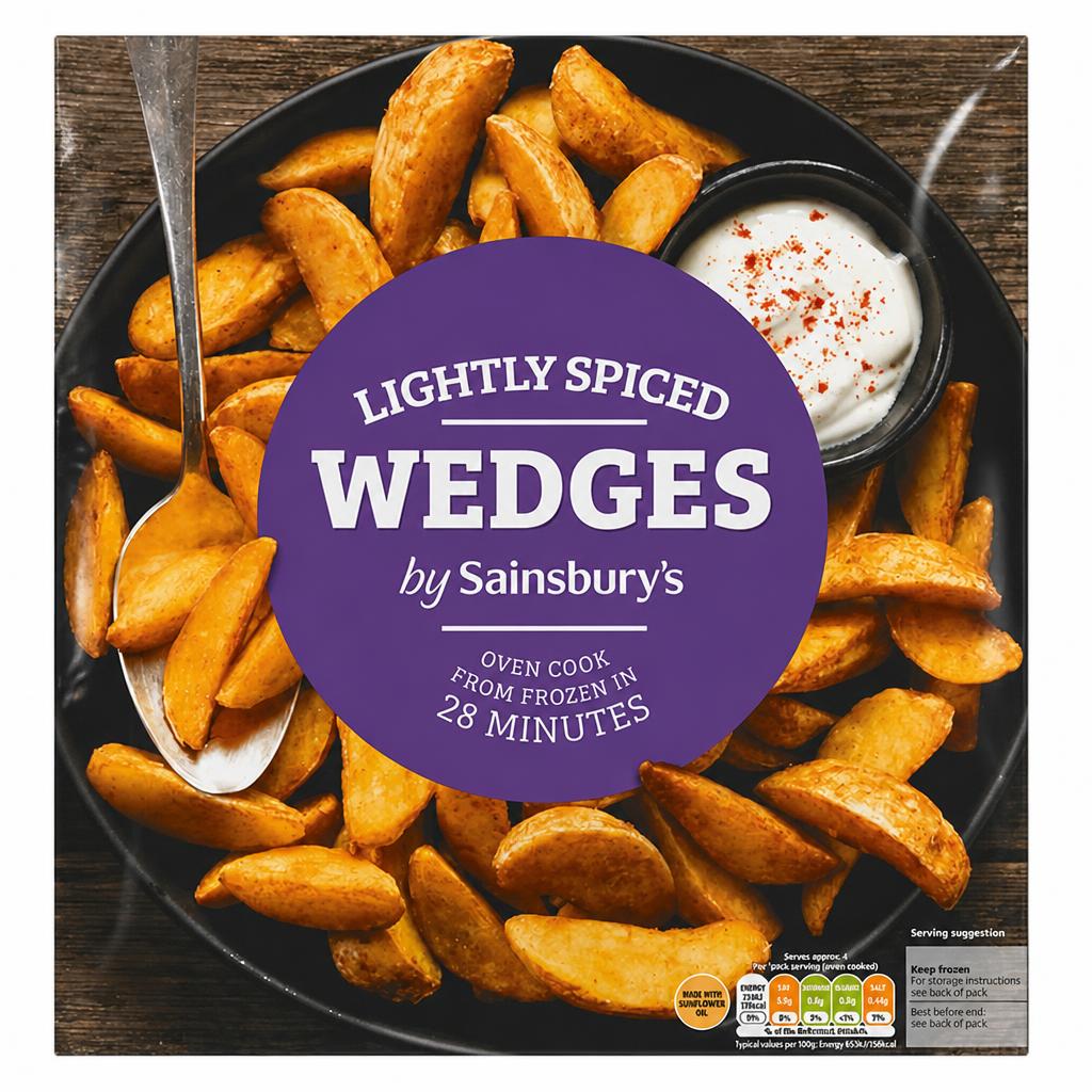 Sainsbury's Lightly Spiced Wedges 900g