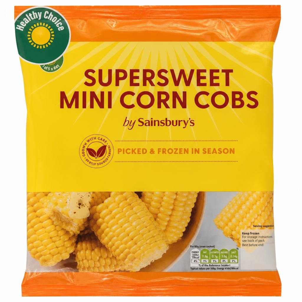 Sainsbury's Supersweet Mini Corn Cobs 875g