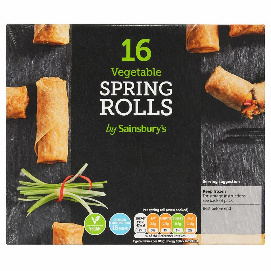 Sainsbury's Vegetable Spring Rolls x16 288g