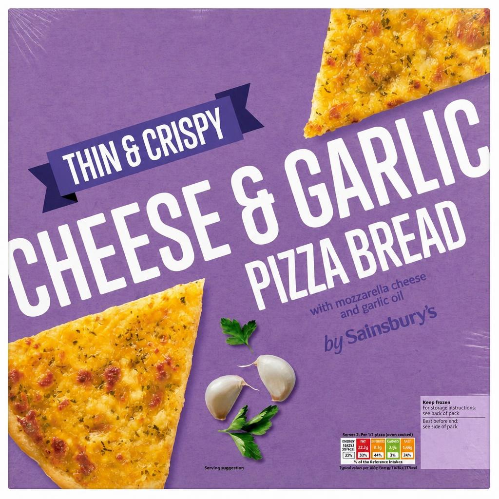 Sainsbury's Cheese & Garlic Pizza Bread 281g