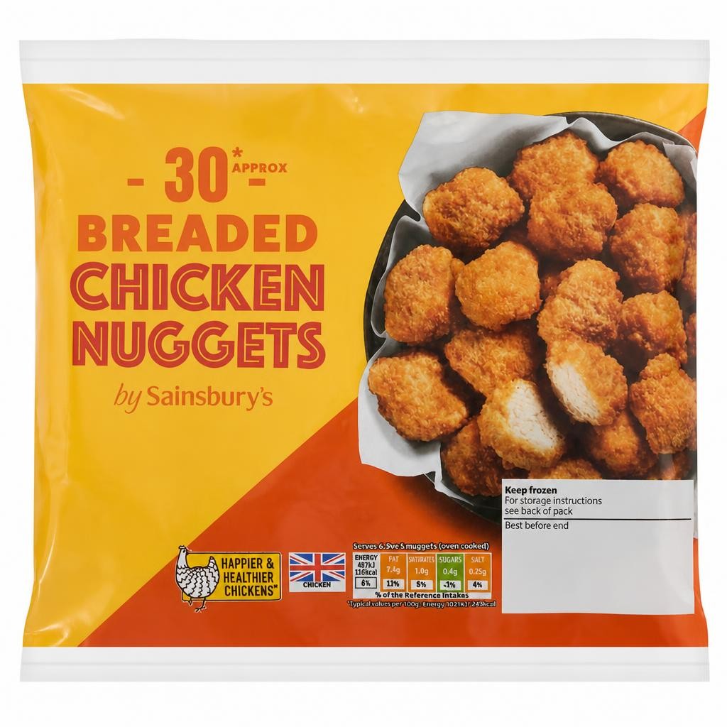 Sainsbury's Chicken Breast Nuggets 450g