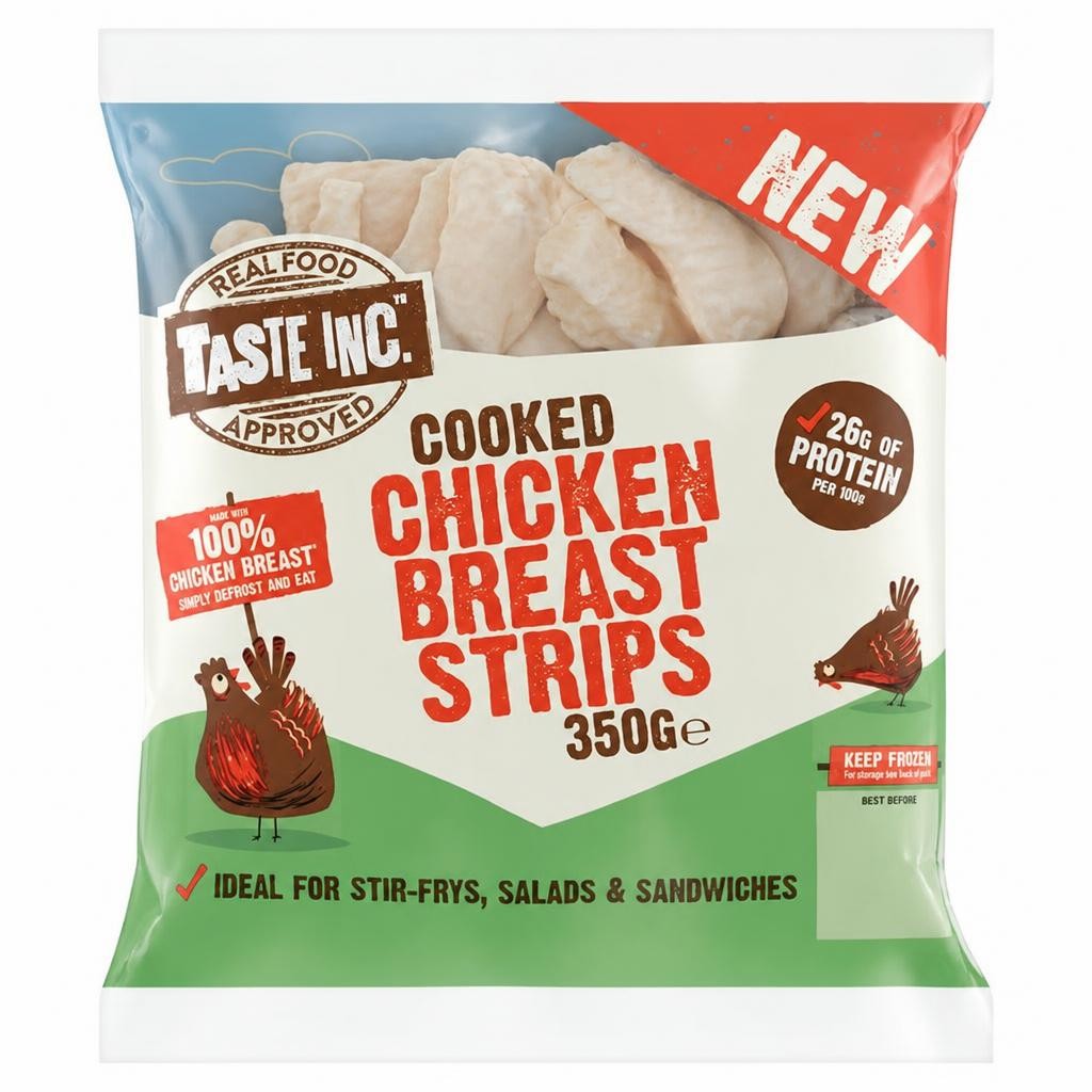 Taste Inc. Cooked Chicken Breast Strips 350g