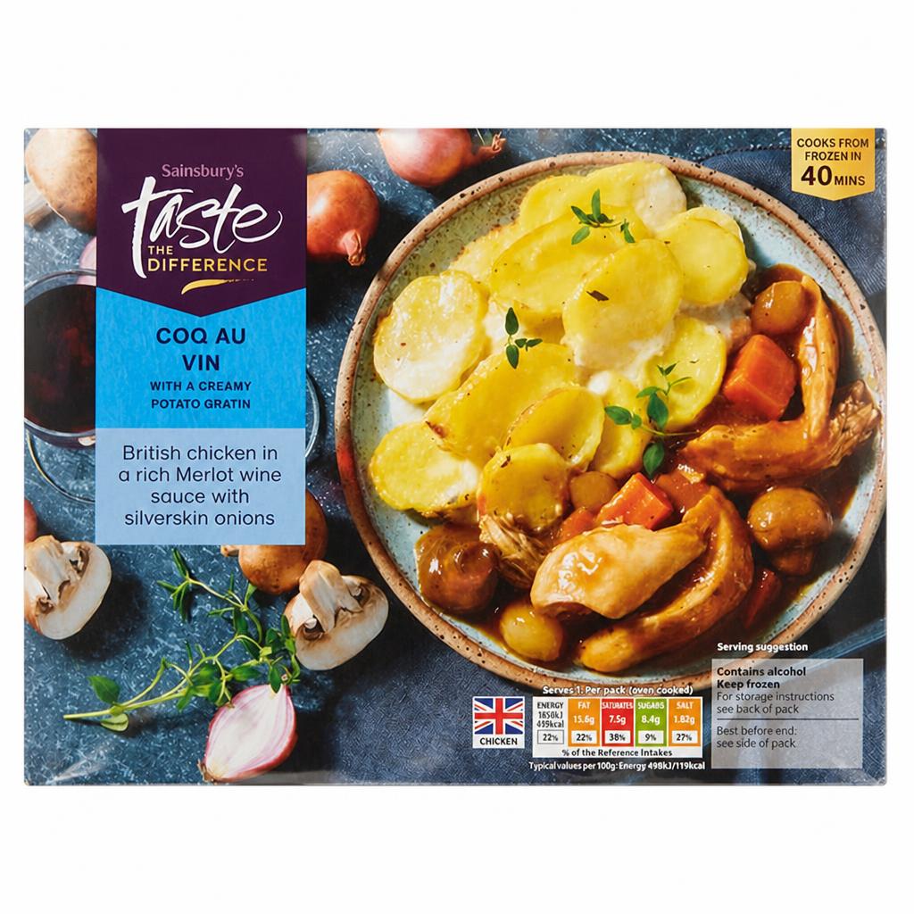 Sainsbury's Coq Au Vin, Taste the Difference Ready Meal For 1 400g