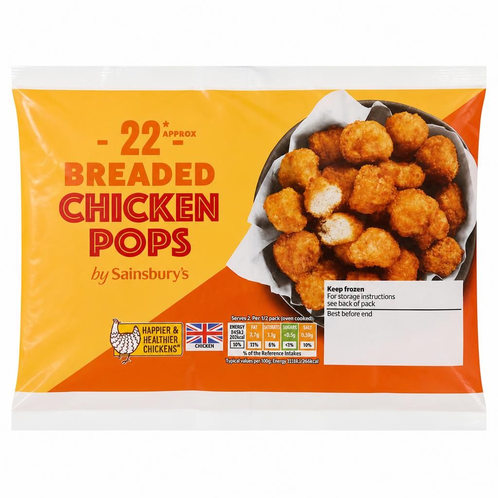 Sainsbury's Frozen Chicken Pops 190g