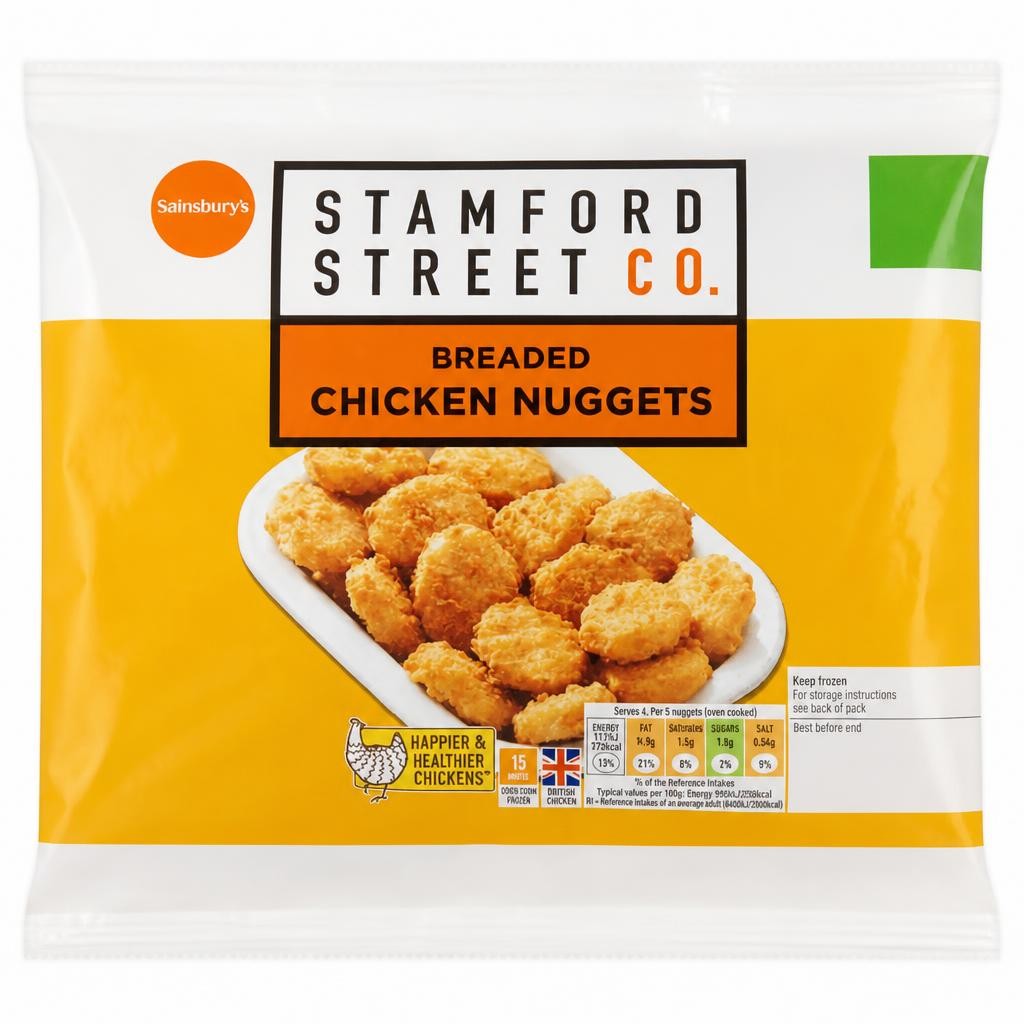 Stamford Street Co. Frozen Breaded British Chicken Nuggets 320g