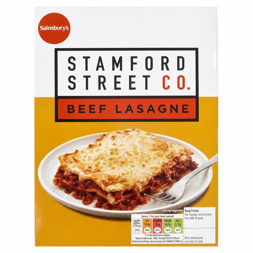 Stamford Street Co. Beef Lasagne Ready Meal For 1 400g