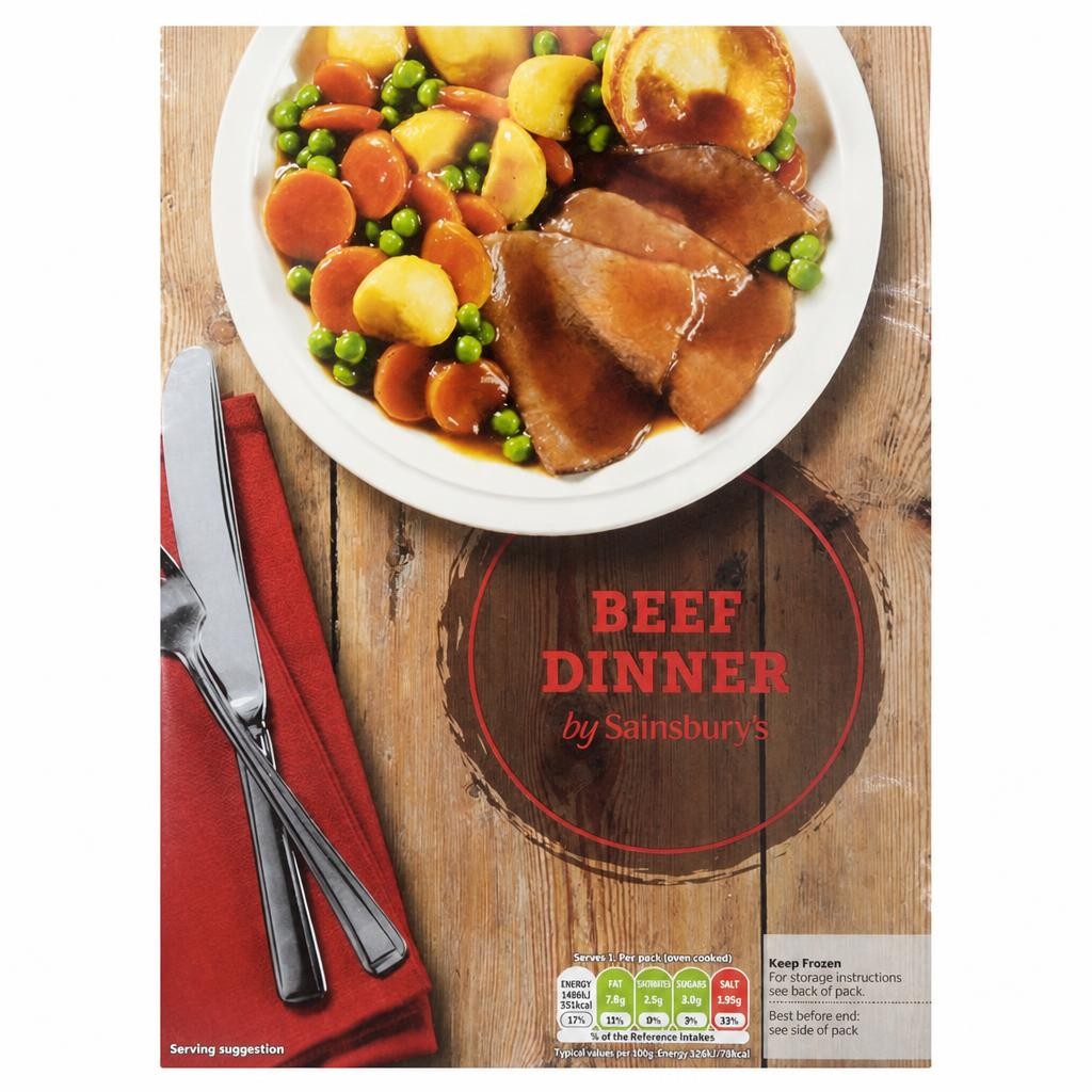 Sainsbury's Roast Beef Dinner Ready Meal For 1 400g