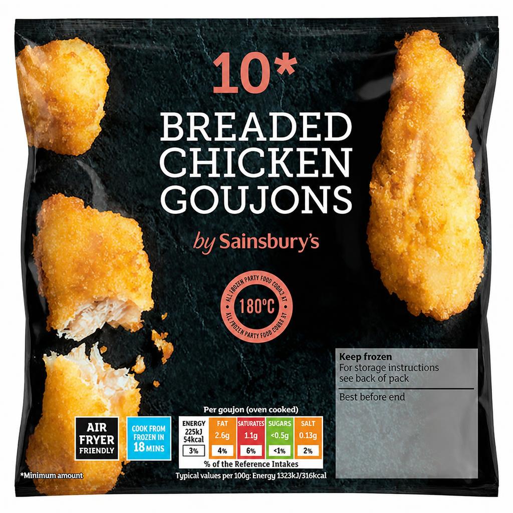 Sainsbury's Breaded Chicken Goujons 190g
