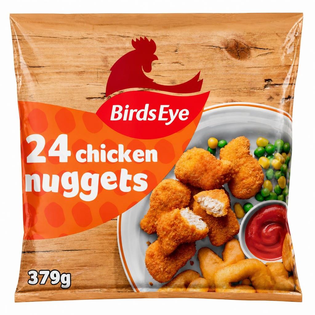 Birds Eye Chicken Nuggets with Golden Wholegrain x24 379g