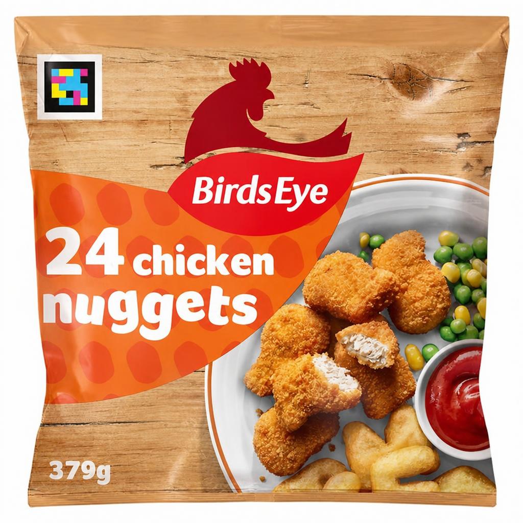 Birds Eye Chicken Nuggets with Golden Wholegrain x24 379g