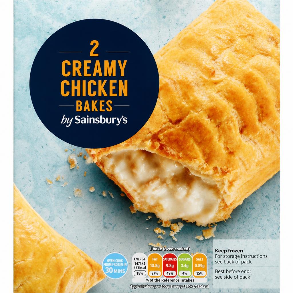 Sainsbury's Creamy Chicken Bakes x2 280g
